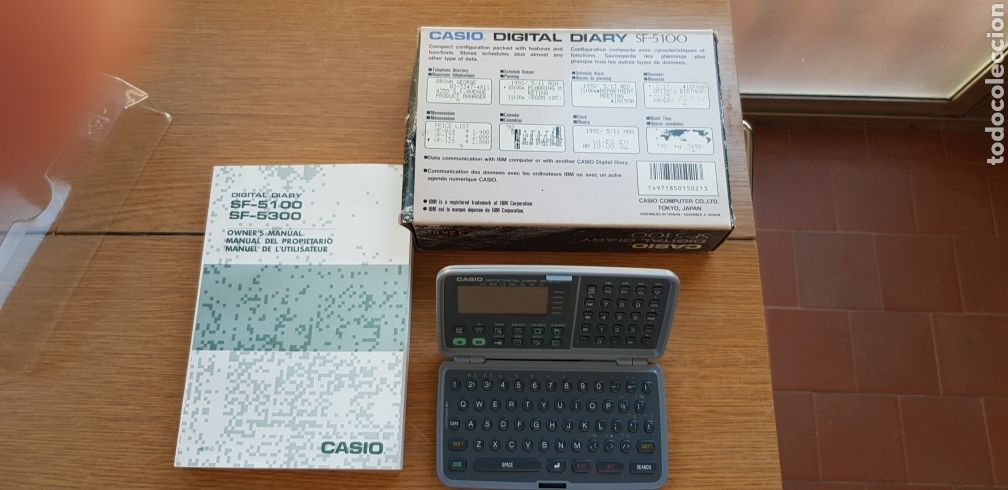 Antig&uuml;edades: Calculadora digital diary Casio SF-5100 - Foto 3