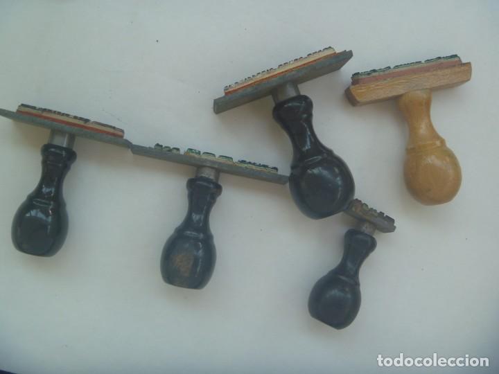 Antig&uuml;edades: LOTE DE 5 ANTIGUOS TAMPONES - Foto 1