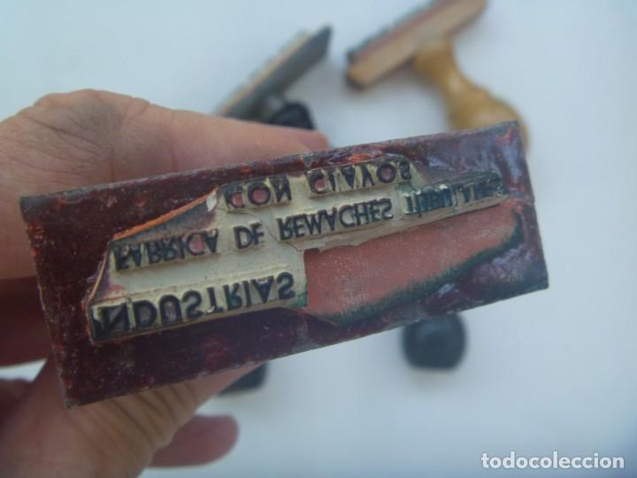 Antig&uuml;edades: LOTE DE 5 ANTIGUOS TAMPONES - Foto 2