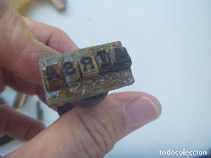Antig&uuml;edades: LOTE DE 5 ANTIGUOS TAMPONES - Foto 6