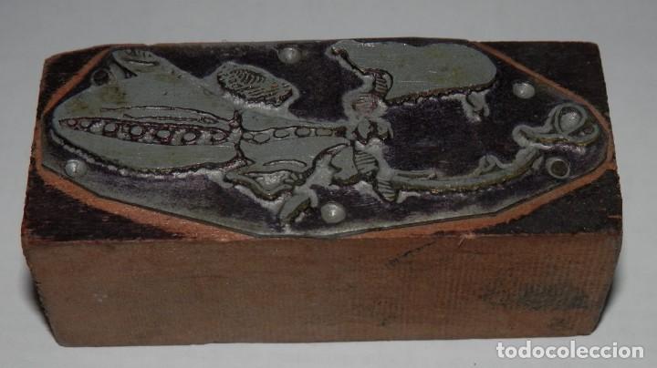 Antig&uuml;edades: ANTIGUO TAMP&Oacute;N, TROQUEL O PLACA DE IMPRENTA, - Foto 1