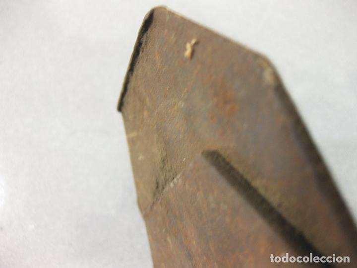 Antig&uuml;edades: ANTIGUA CUCHILLA DOBLE AJUSTABLE GOLDENBERG DE CEPILLO DE CARPINTERO - Foto 3