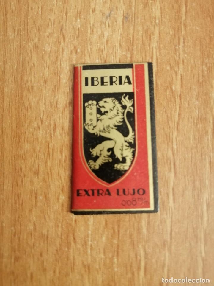 Antig&uuml;edades: HOJA DE AFEITAR IBERIA EXTRA DE LUJO 0,08 MM - Foto 1