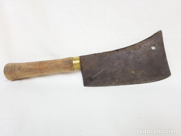 Antig&uuml;edades: Machete de carnicero. 1900. - Foto 3