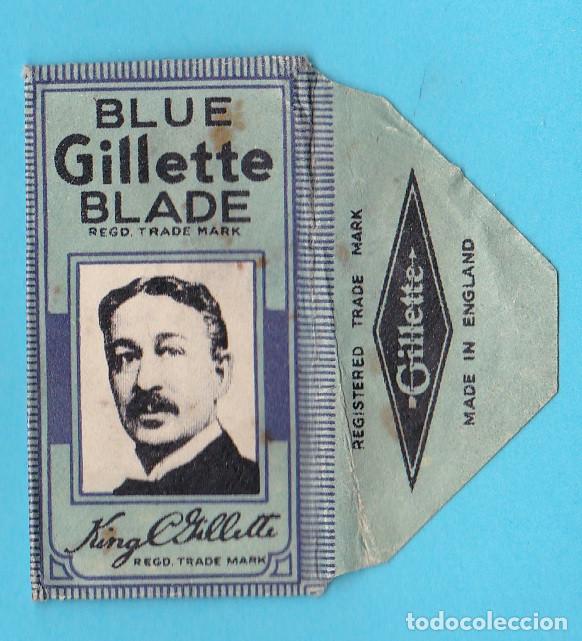 Antig&uuml;edades: HOJA DE AFEITAR. GILLETTE BLUE BLADE. INGLESA. - Foto 1