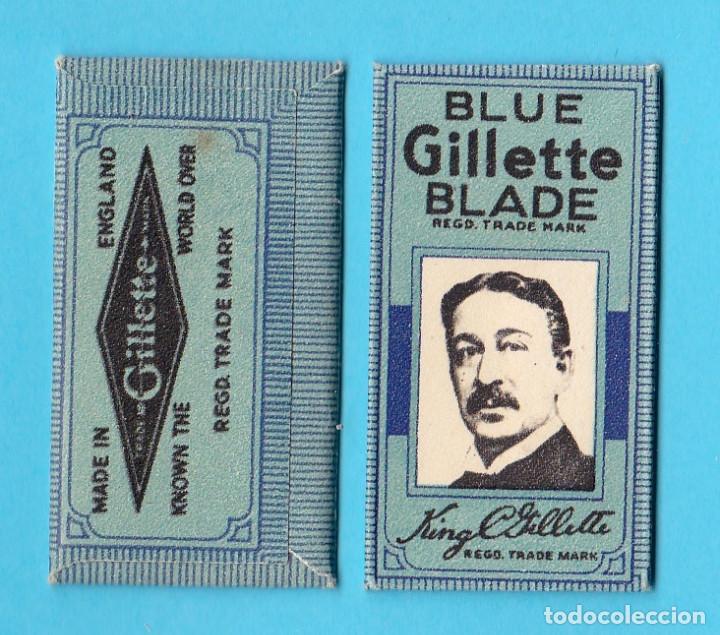 Antig&uuml;edades: HOJA DE AFEITAR. GILLETTE BLUE BLADE. INGLESA. - Foto 1