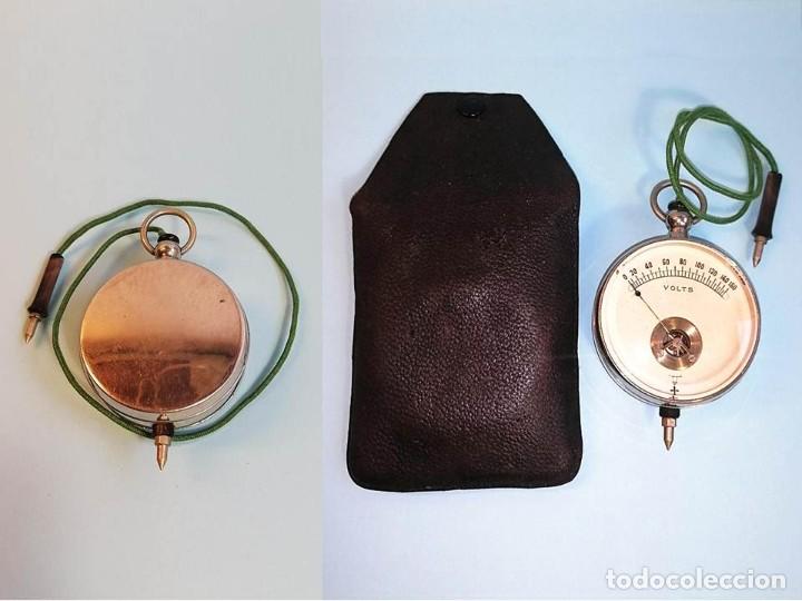 Antig&uuml;edades: VOLT&Iacute;METRO DE BOLSILLO CON FUNDA VBF1 - Foto 2
