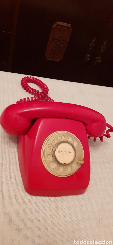 teléfono antiguo rojo, citesa, le falta un auri - Compra venta en  todocoleccion