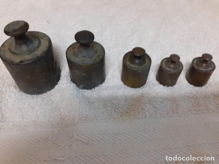 Antig&uuml;edades: Conjunto de pesas ponderales Mallart - Foto 1