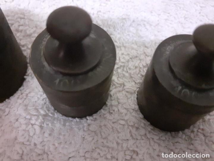 Antig&uuml;edades: Conjunto de pesas ponderales Mallart - Foto 2