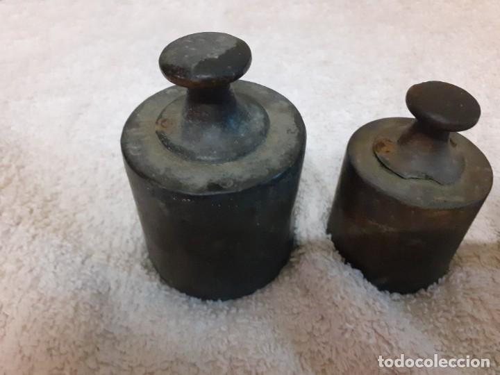 Antig&uuml;edades: Conjunto de pesas ponderales Mallart - Foto 4