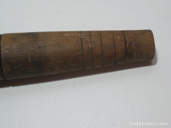 Antigüedades: Antiguo grifo de madera para barril. tonel. 22cm. - Foto 5 - 285466043