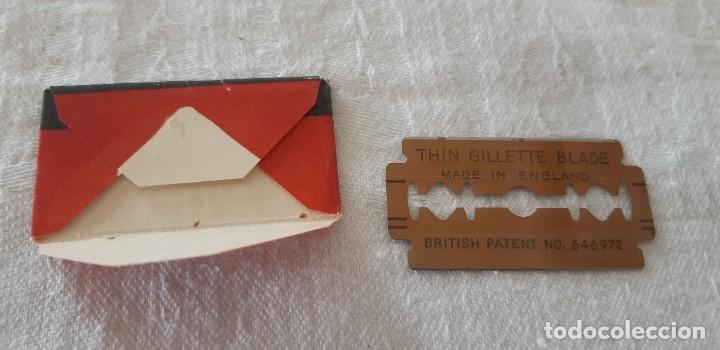 Antig&uuml;edades: (Sevilla) Hoja afeitar GUILLETTE THIN - Foto 2