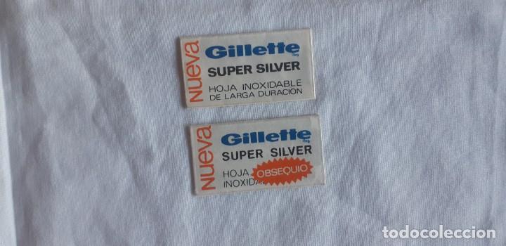 Antig&uuml;edades: (Sevilla) 2 Hoja afeitar - GUILLETTE SUPERSILVER Obsequio - Foto 1