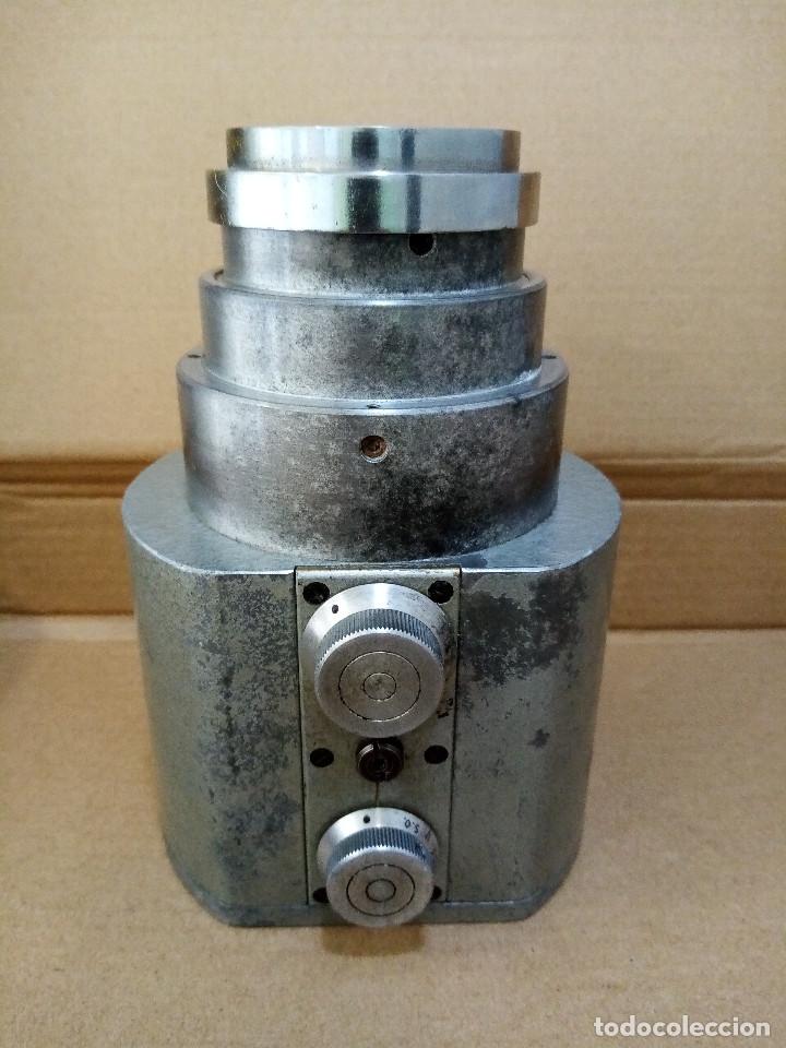 Antig&uuml;edades: OBJETIVO DE PROYECTOR DE CINE. USADO.VINTAGE. - Foto 2