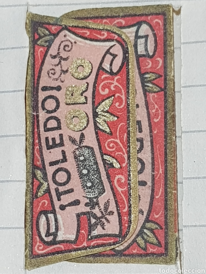 Antig&uuml;edades: Funda hoja de afeitar Toledo oro - Foto 2