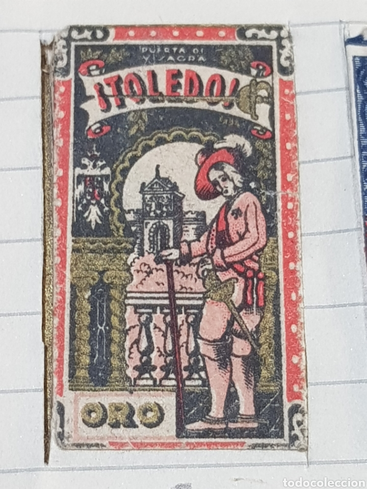 Antig&uuml;edades: Funda hoja de afeitar Toledo oro - Foto 1