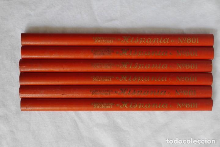 Antig&uuml;edades: 6 lapiceros de carpintero, Hispania n&ordm; 601, sin estrenar - Foto 2