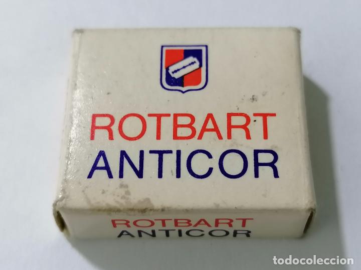 Antig&uuml;edades: PAQUETE 9 HOJAS DE AFEITAR ROTBART ANTICOR - Foto 1