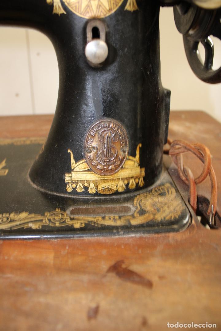 Antig&uuml;edades: maquina de coser antigua singer - Foto 11