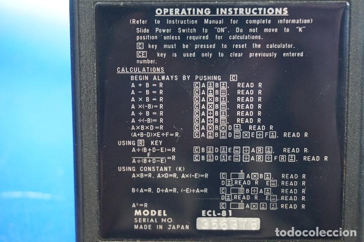 Antigüedades: Calculadora Ben Ross ECL-81. Con funda. 70s. Funciona. - Foto 6 - 288533308