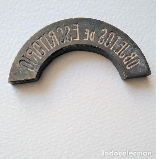 Antig&uuml;edades: &rdquo;Objetos de Escritorio&rdquo; Plancha de bronce para impresi&oacute;n - Foto 1