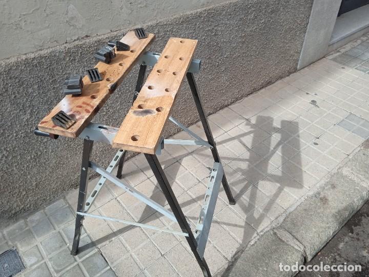 Antig&uuml;edades: BANCO DE TRABAJO PLEGABLE - Foto 2
