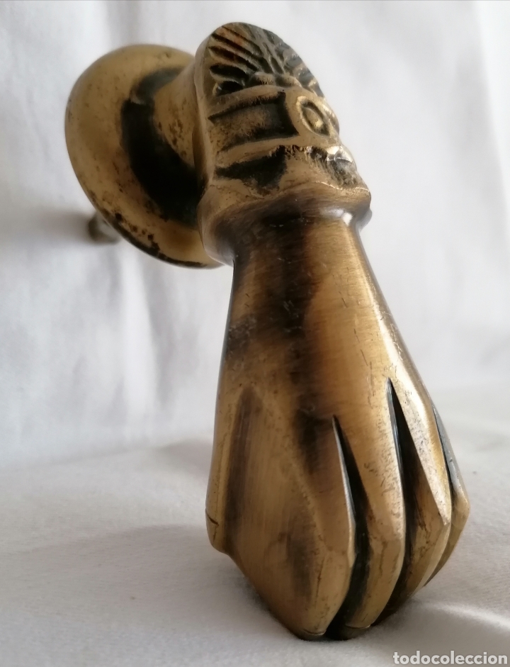 Antig&uuml;edades: Antigua Aldaba Bronce. - Foto 9