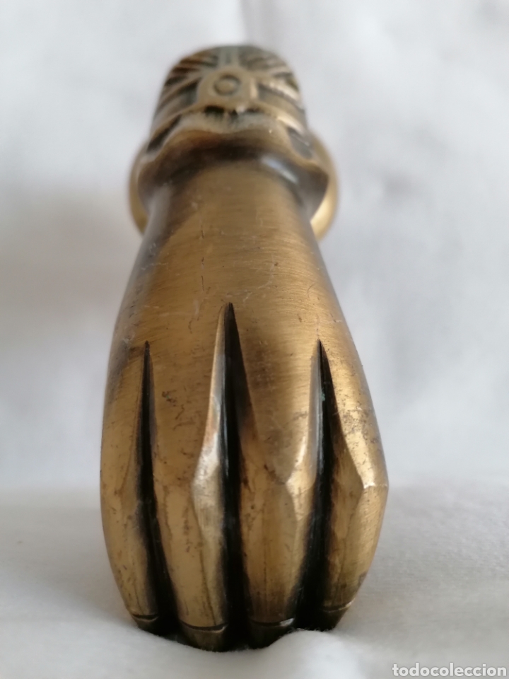 Antig&uuml;edades: Antigua Aldaba Bronce. - Foto 10