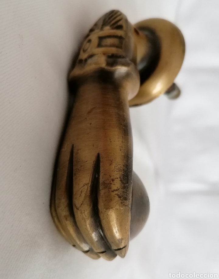 Antig&uuml;edades: Antigua Aldaba Bronce. - Foto 12