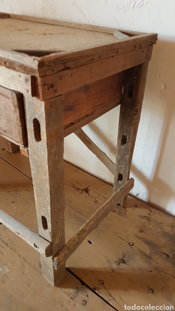 Antig&uuml;edades: Antigua mesa de Zapatero - Foto 3