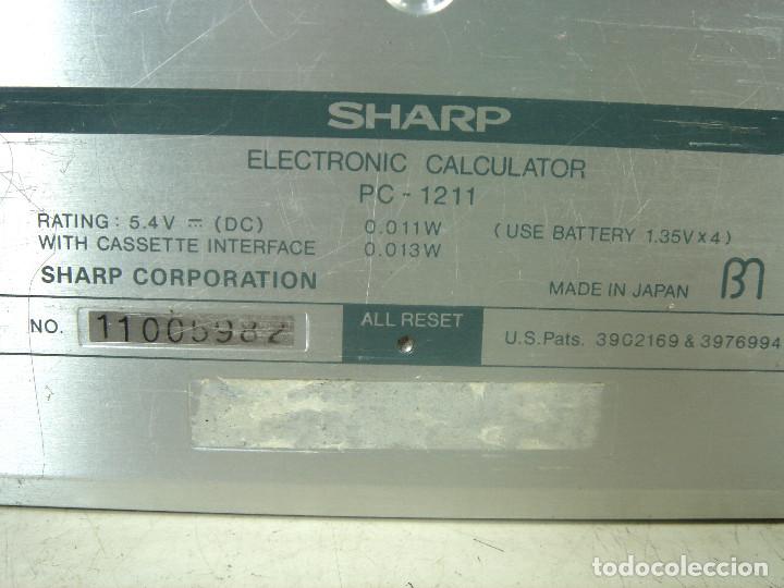 Antig&uuml;edades: CALCULADORA PROGRAMABLE SHARP PC-1211+ MODULO IMPRESORA CASETTE INTERFACE CE-122-80S-PC1211 CE122 - Foto 12
