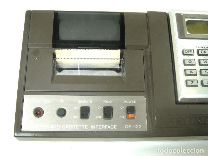 Antig&uuml;edades: CALCULADORA PROGRAMABLE SHARP PC-1211+ MODULO IMPRESORA CASETTE INTERFACE CE-122-80S-PC1211 CE122 - Foto 17
