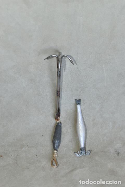 Antig&uuml;edades: APAREJOS DE PESCA DE 20 Y 10 CM DE LARGO - Foto 4