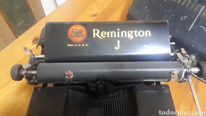 Antigüedades: Máquina escribir REMINGTON J MADE IN USA CON CAJA ORIGINAL - Foto 3 - 291162068