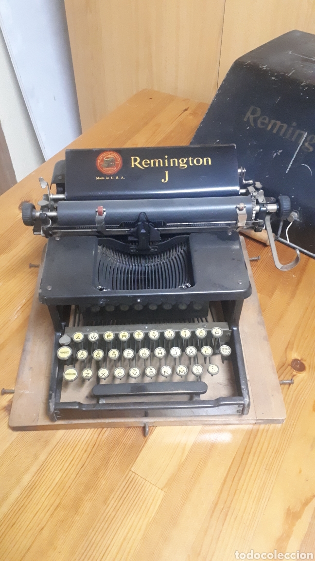 Antigüedades: Máquina escribir REMINGTON J MADE IN USA CON CAJA ORIGINAL - Foto 5 - 291162068