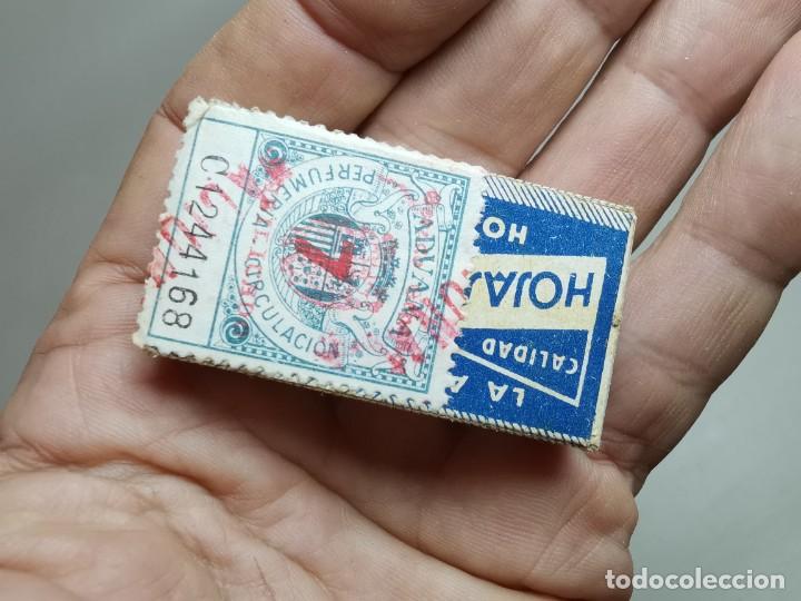Antig&uuml;edades: CAJA HOJAS DE AFEITAR LA AUTENTICA-PRECINTADA - Foto 3
