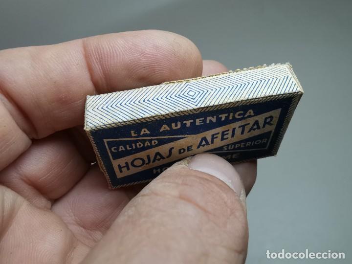 Antig&uuml;edades: CAJA HOJAS DE AFEITAR LA AUTENTICA-PRECINTADA - Foto 10