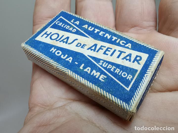 Antig&uuml;edades: CAJA HOJAS DE AFEITAR LA AUTENTICA-PRECINTADA - Foto 1