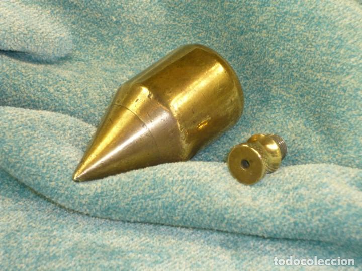 Antig&uuml;edades: Plomada construcci&oacute;n bronce. S.XX Plumb bob bronze construction. - Foto 5