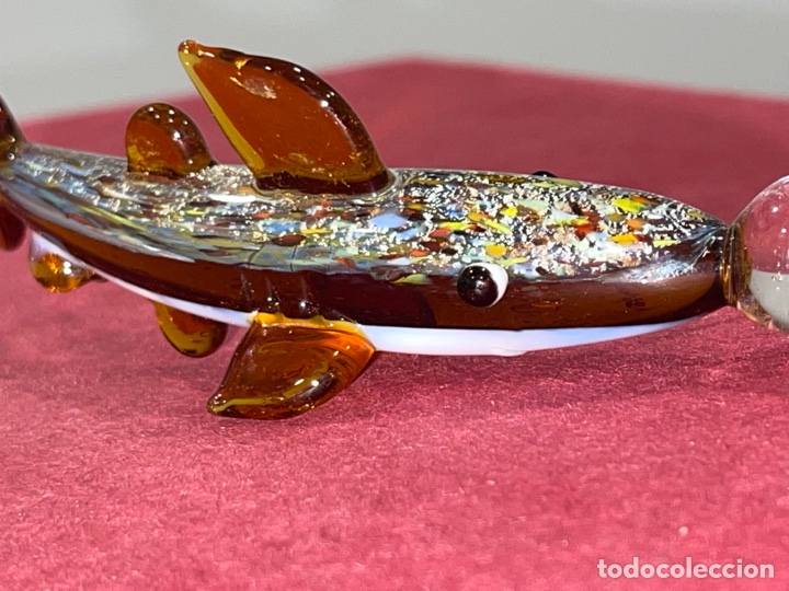 Antigüedades: Magnífica lupa de colección con mango en cristal de Murano. - Foto 4 - 291466133
