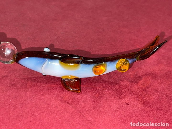 Antigüedades: Magnífica lupa de colección con mango en cristal de Murano. - Foto 8 - 291466133