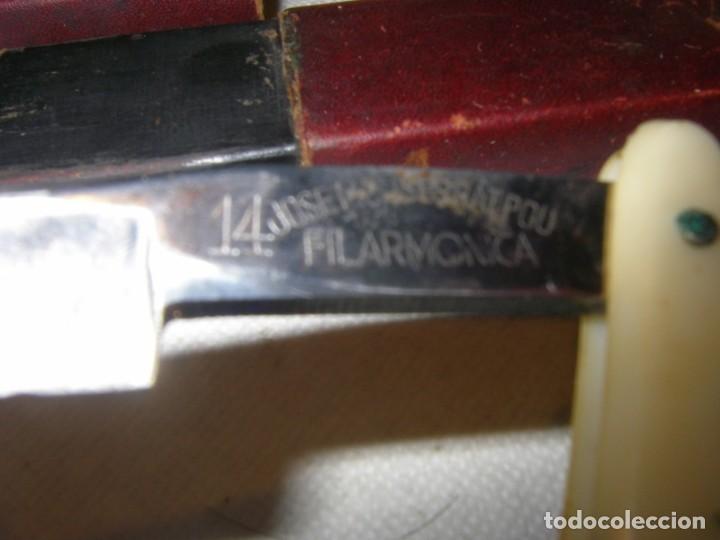 Antig&uuml;edades: Navaja de afeitar marca Filarm&oacute;nica - Foto 3