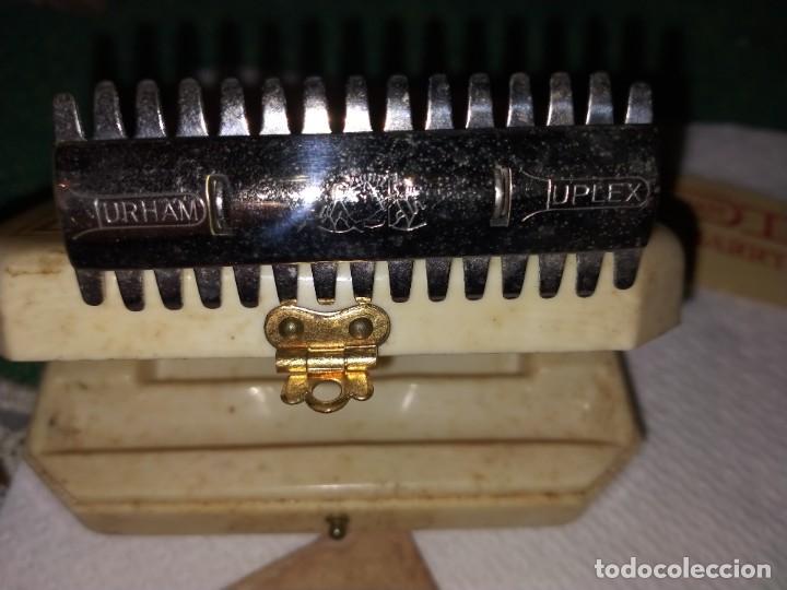 Antig&uuml;edades: MAQUINILLA DE AFEITAR DURHAM DUPLEX OBSEQUIO GENER REY DE LOS CICARRROS - Foto 2