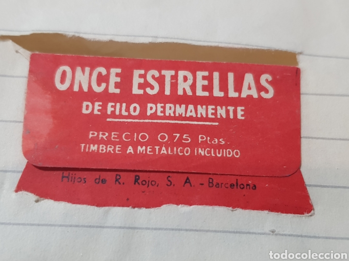 Antig&uuml;edades: Funda hoja de afeitar 11 estrellas sin cuchilla - Foto 2