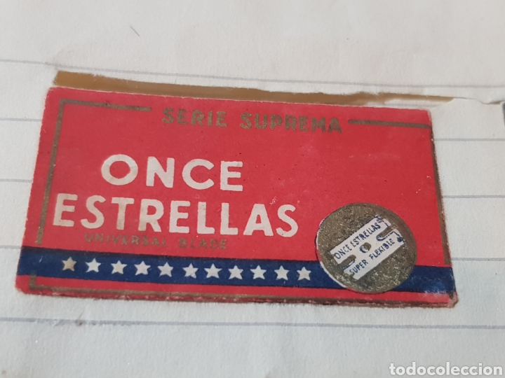 Antig&uuml;edades: Funda hoja de afeitar 11 estrellas sin cuchilla - Foto 1