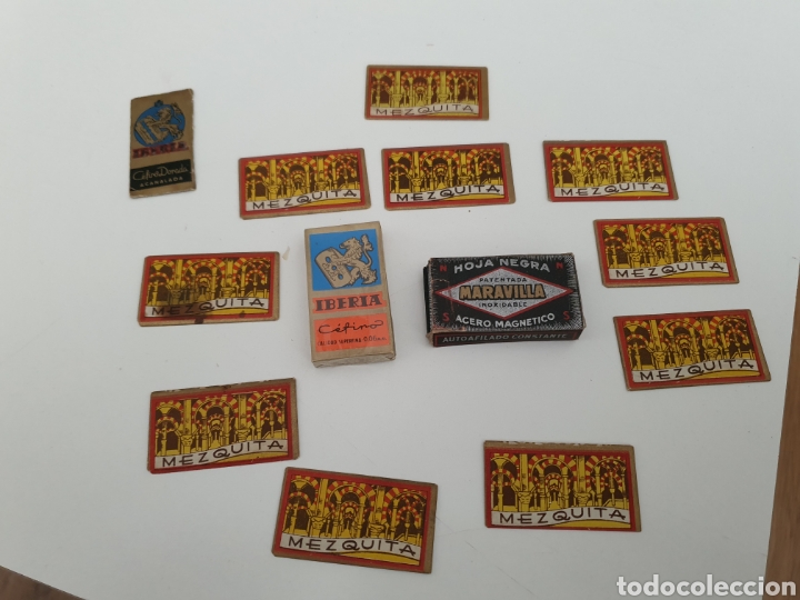 Antig&uuml;edades: lote de cuchillas de afeitar antiguas . - Foto 1