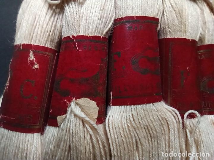 Antig&uuml;edades: Madejas de hilaturas de algod&oacute;n Fabra & Coats - Foto 9