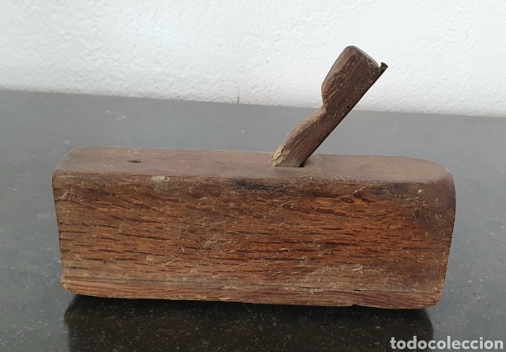 Antig&uuml;edades: ANTIGUA GARLOPA DE CARPINTERO, MADERA DE ROBLE - Foto 1