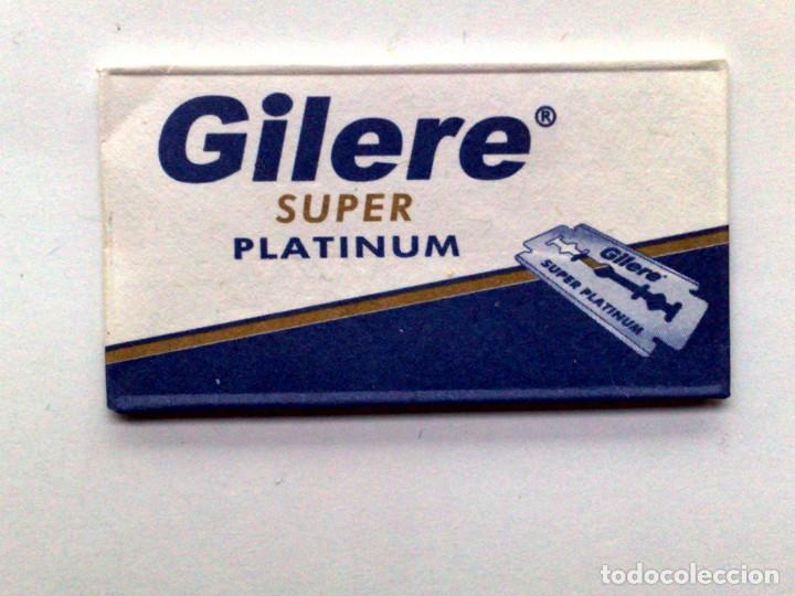 Antig&uuml;edades: HOJA DE AFEITAR,GILERE SUPER PLATINUM,SIN USAR. - Foto 1